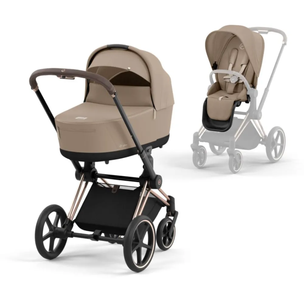 Cybex Priam, Rose Gold/Cozy Beige, Komplett barnevogn Clearance