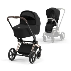 Cybex Priam, Rose Gold/Sepia Black, Komplett barnevogn Clearance