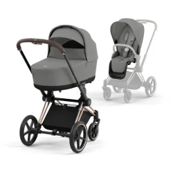 Cybex Priam, Rosegold/Mirage Grey, Komplett barnevogn Best