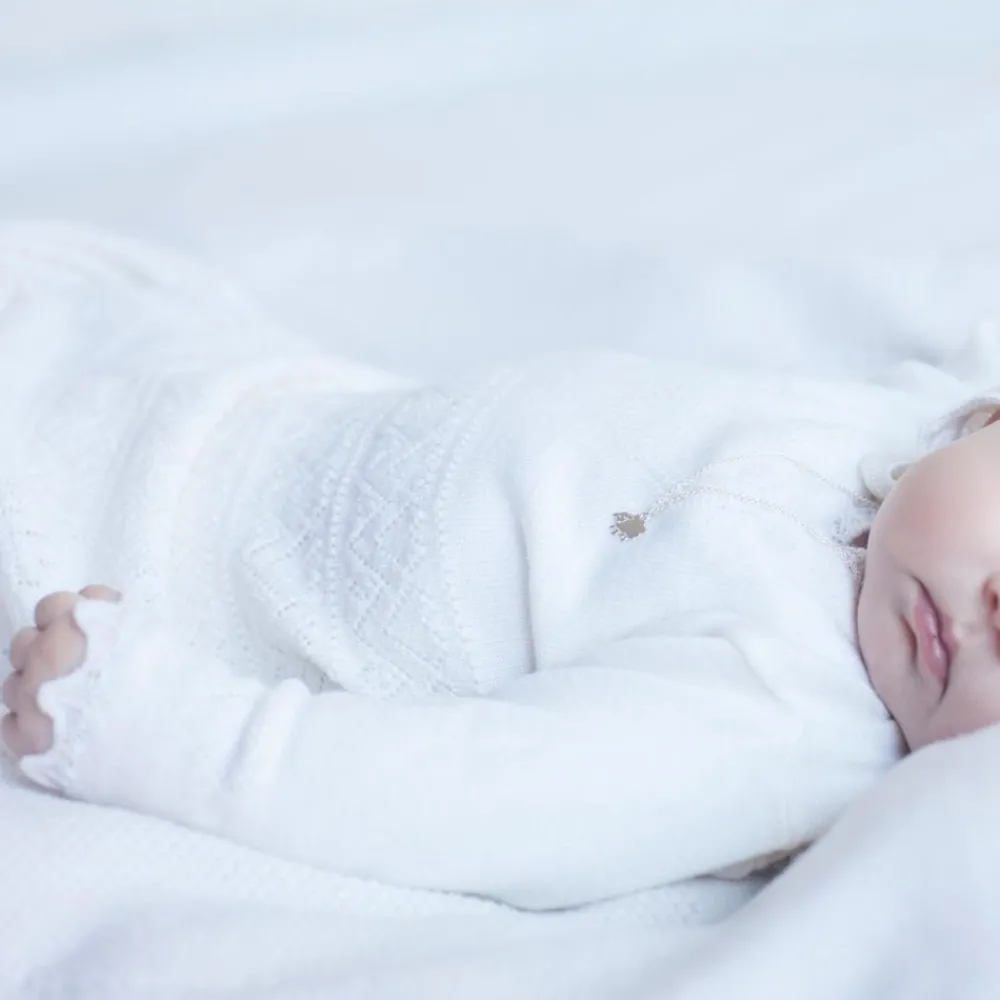 Lillelam Dåpskjole, , Hvit Best