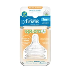 Dr. Brown Flaskesmokk Wideneck Str 2, 3-6mnd Hot