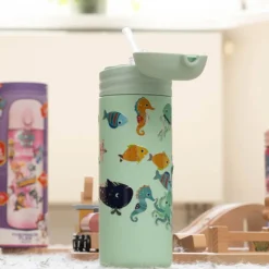 Drikkeflaske, IZY Kids, Green Sealife, 350 ml Hot