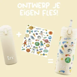 Drikkeflaske, IZY Kids, Yellow Space, 350 ml Best