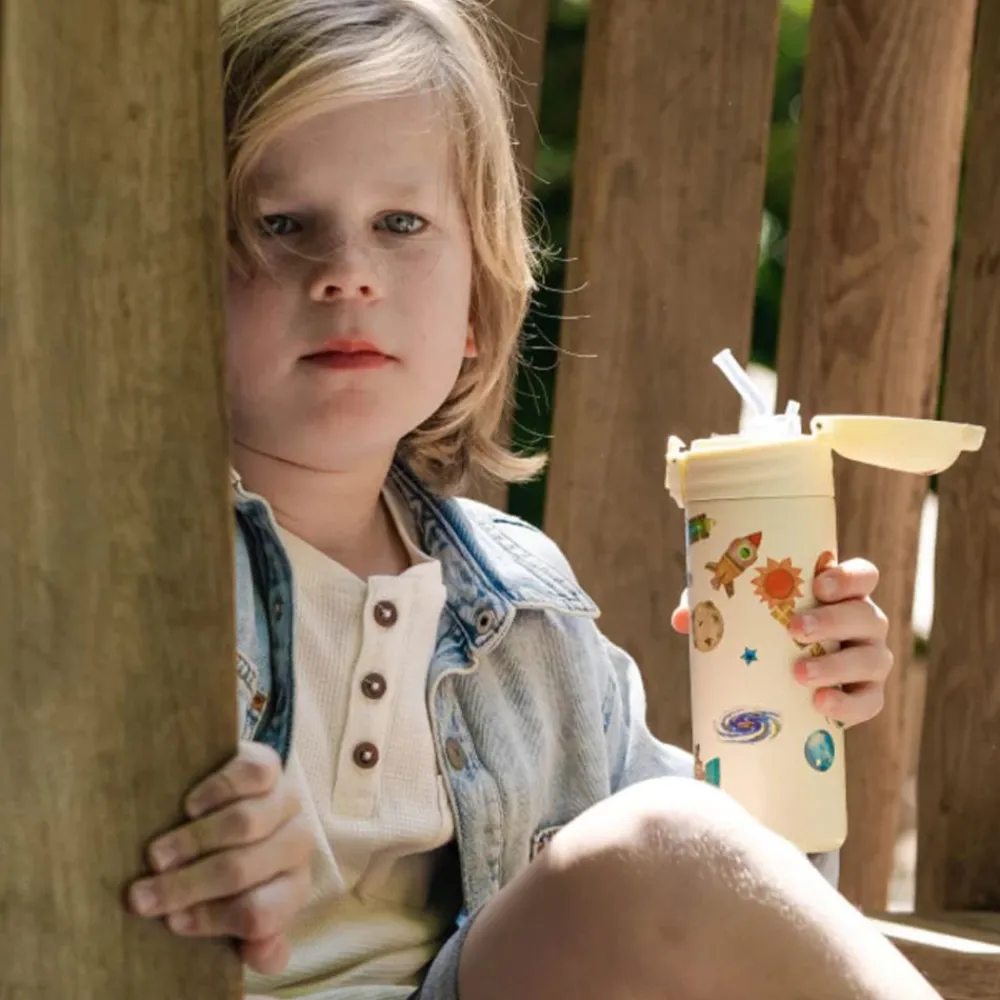 Drikkeflaske, IZY Kids, Yellow Space, 350 ml Best