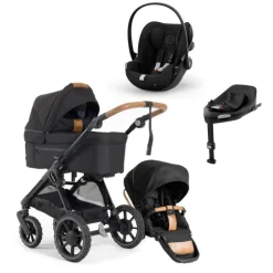 Emmaljunga Sento Pro, 4in1, Ergo+, Outdoor Black inkl. Cybex Cloud G + Base