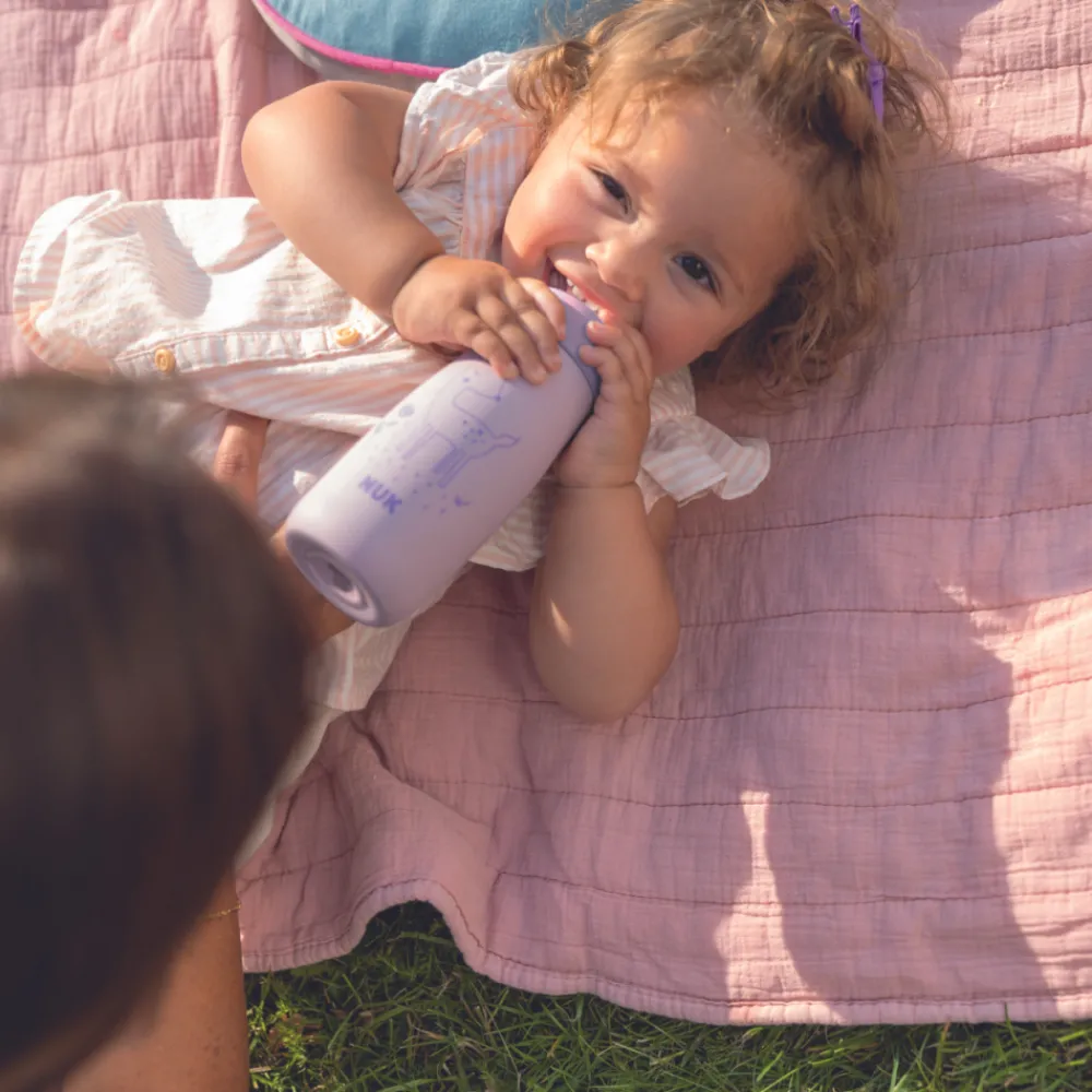 NUK Flaske, , Mini-Me Sip, Rustfritt stål, Flower, 500ml Sale