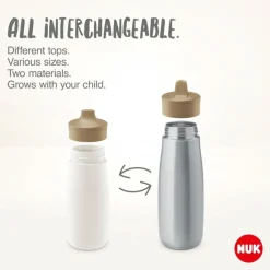 NUK Flaske, , Mini-Me Sip, Rustfritt stål, Flower, 500ml Sale