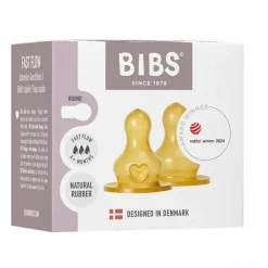 Bibs Flaskesmokk, , Latex Rund, Fast Flow, 2pk Best