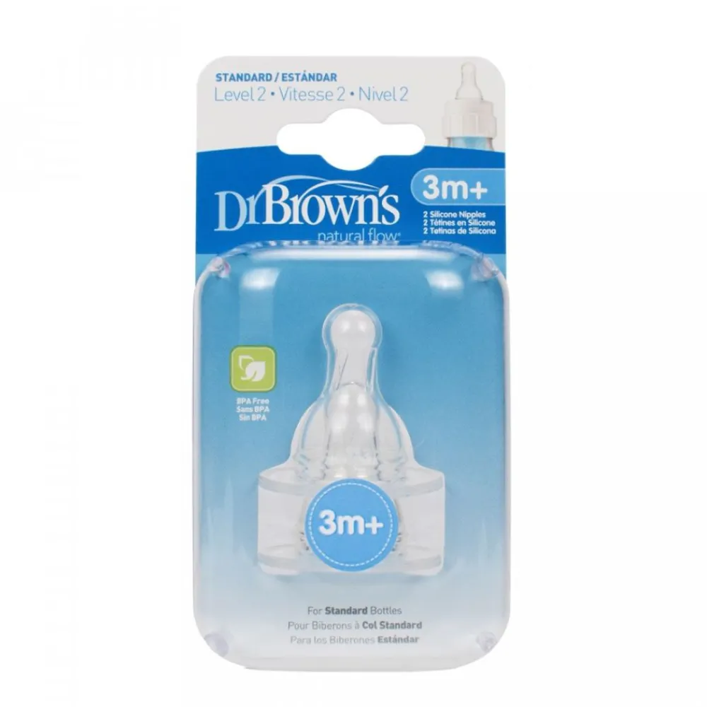 Flaskesmokk, Dr. Brown, Standard Str 2, 3-6mnd Outlet