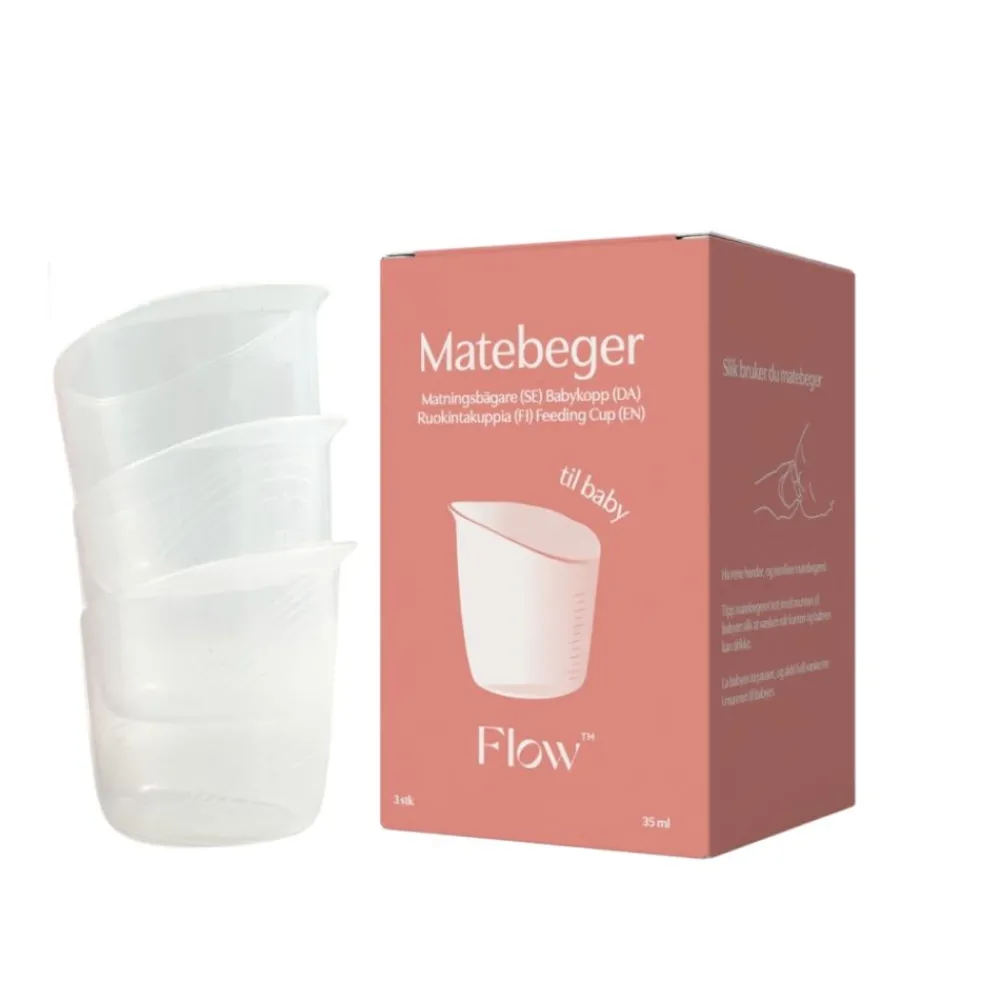 Flow Matebeger med skala 1-35 ml, 3pk Online