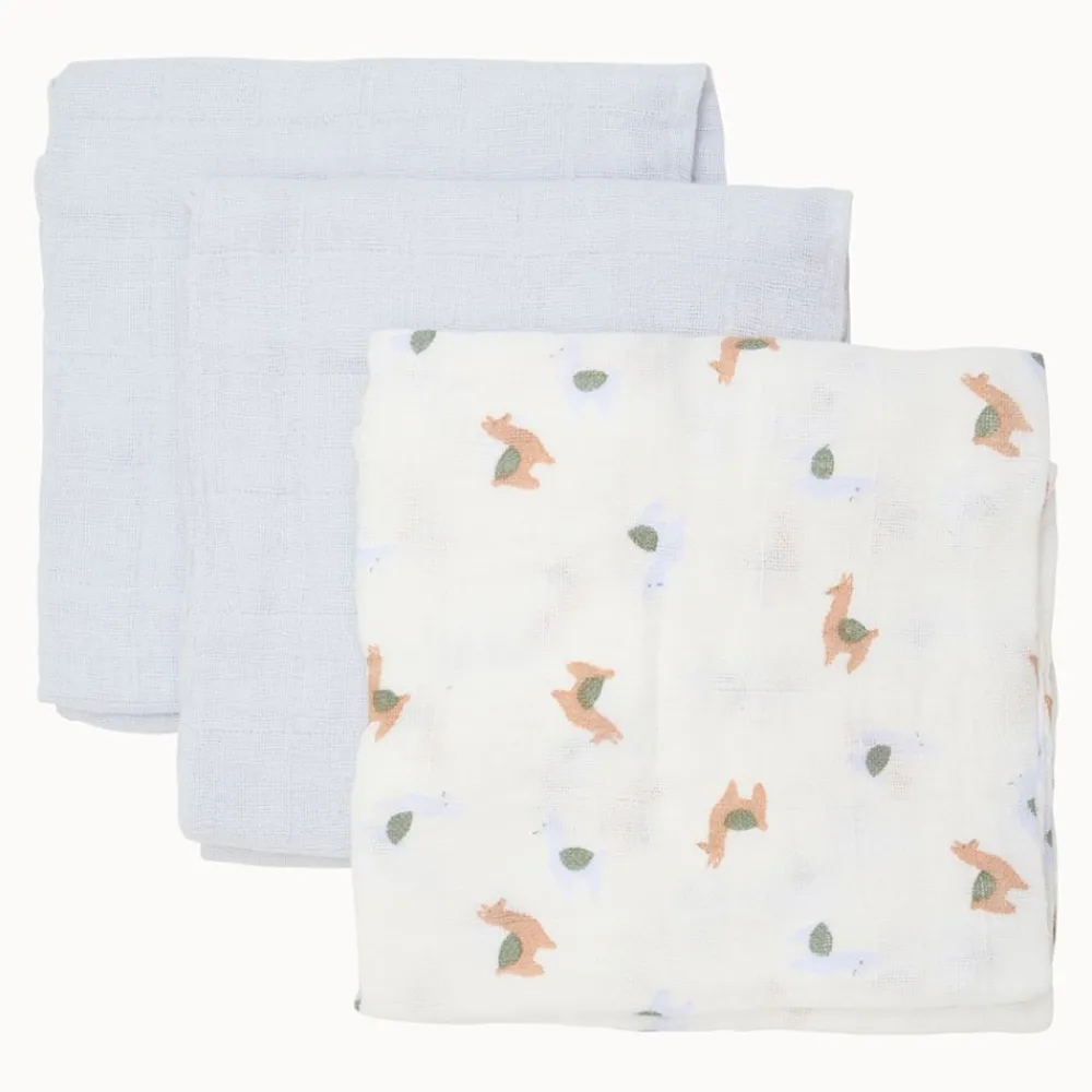 Pippi Gassklut, , Muslin, Metal Mint, 3pk Online