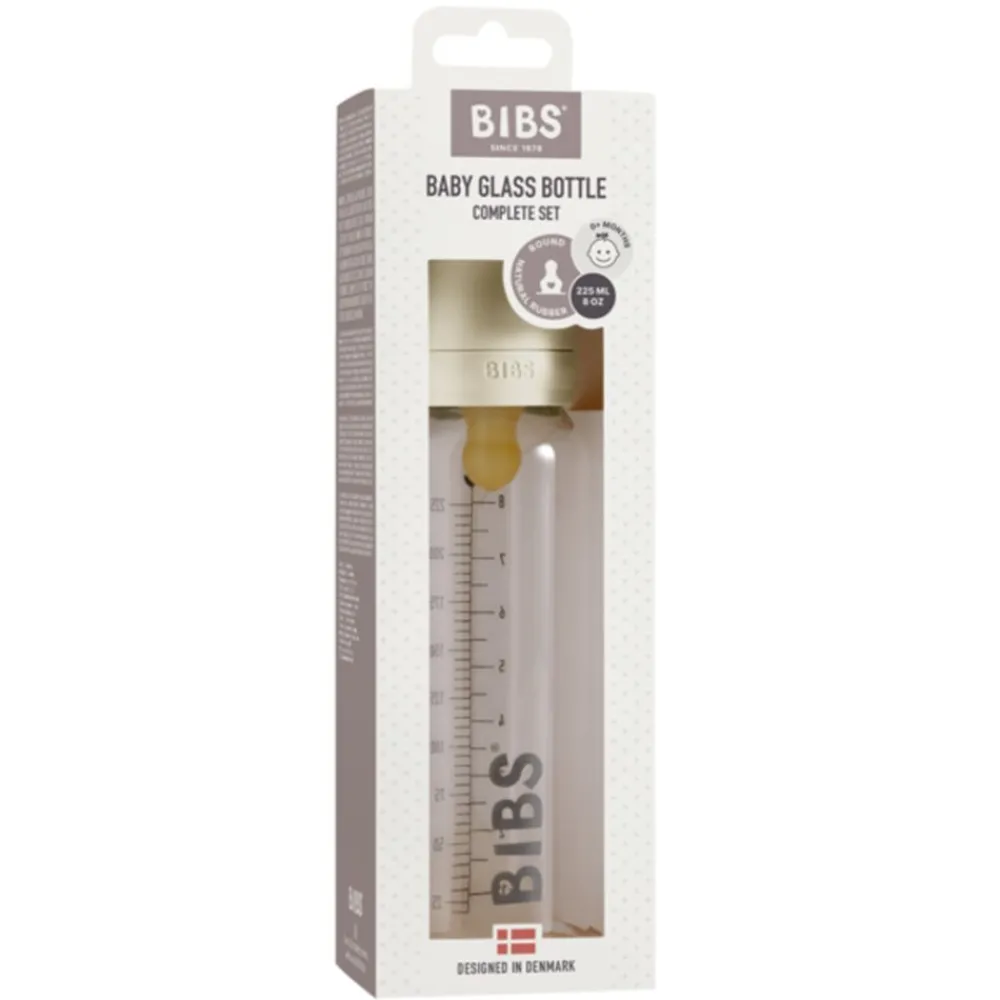 Bibs Glassflaske, , Latex, 225ml, Ivory Discount
