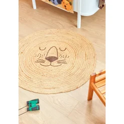 Rice Gulvmatte i jute med løvemotiv, Online