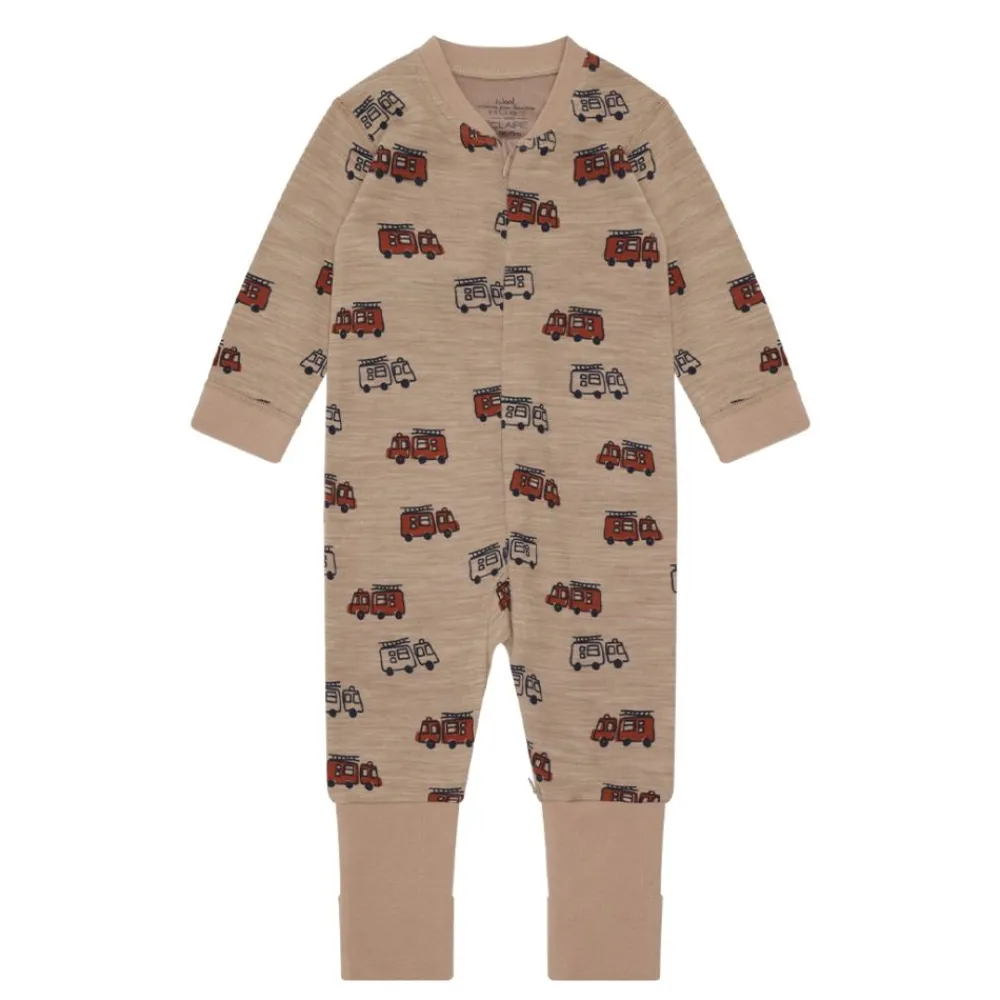 Hust & Claire Heldress, Hust&Claire, Ull/Bambus, Manu Firetruck Zip, Biscuit Online