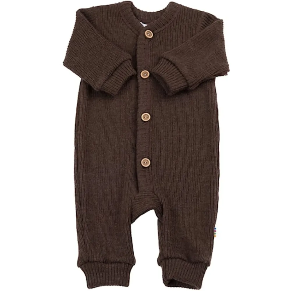 Joha Heldress m/knepp, , Merinoull, Mørk Brun Hot