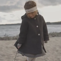 Huttelihut Jakke, , Hood Wool w. Lining, Dark Brown Melange Online