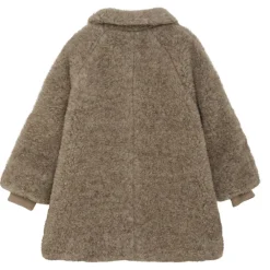 Huttelihut Jakke, , Wool Teddy w. Lining, Camel Melange Sale