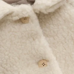 Huttelihut Jakke, , Wool Teddy w. Lining, Cement Best