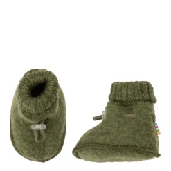 Joha Booties Soft Merinoull, Colorful, Drk.Olive