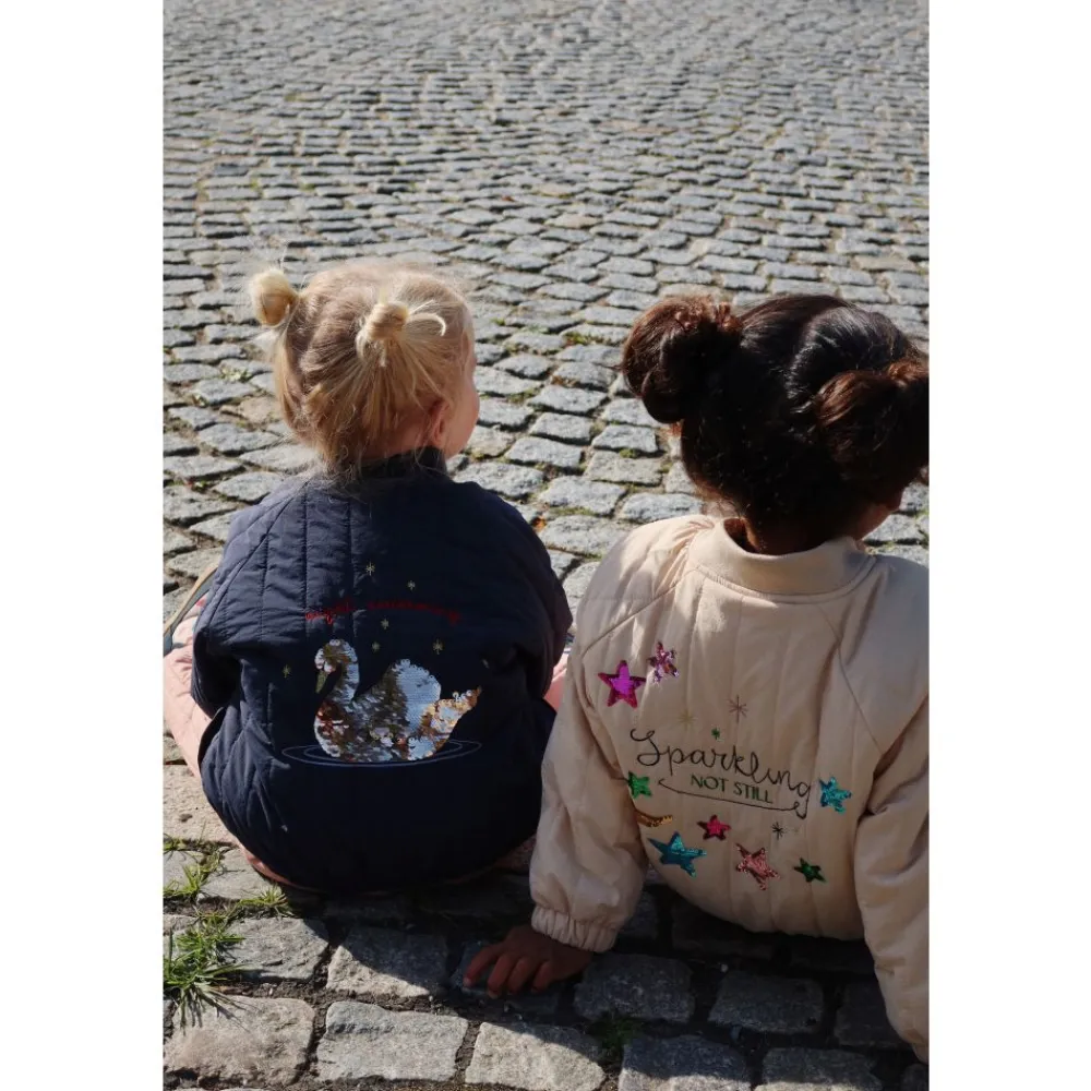 Konges Sløjd Juno Sequin Bomber Jacket, , Frappè