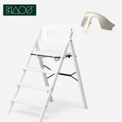 KAOS KLAPP®, Barnestol, Bøk, Hvit + Safety Rail Best