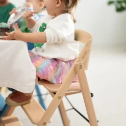 KAOS KLAPP®, Barnestol, Bøk, Hvit + Safety Rail Best