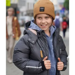 Kattnakken Bobleregnjakke Sludd Junior, Kattesvart Outlet