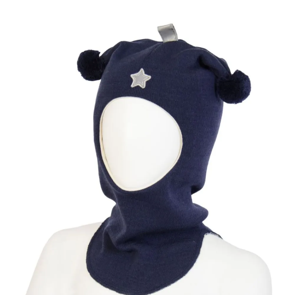 Kivat Balacalava Ull Logo, Blå