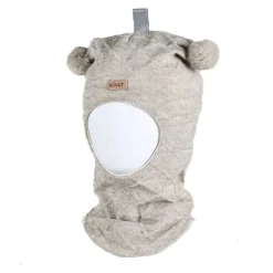 Kivat Balaclava Mønstret, Sand Ull/Bomull Outlet