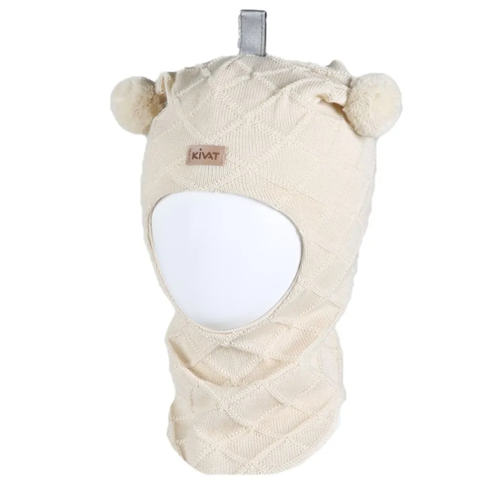 Kivat Balaclava Mønstret, Ull/Bomull Sale