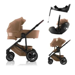 Britax Komplett barnevogn, , Smile 5Z, Warm Caramel Lux + Baby-Safe Pro & Base 5Z Vario