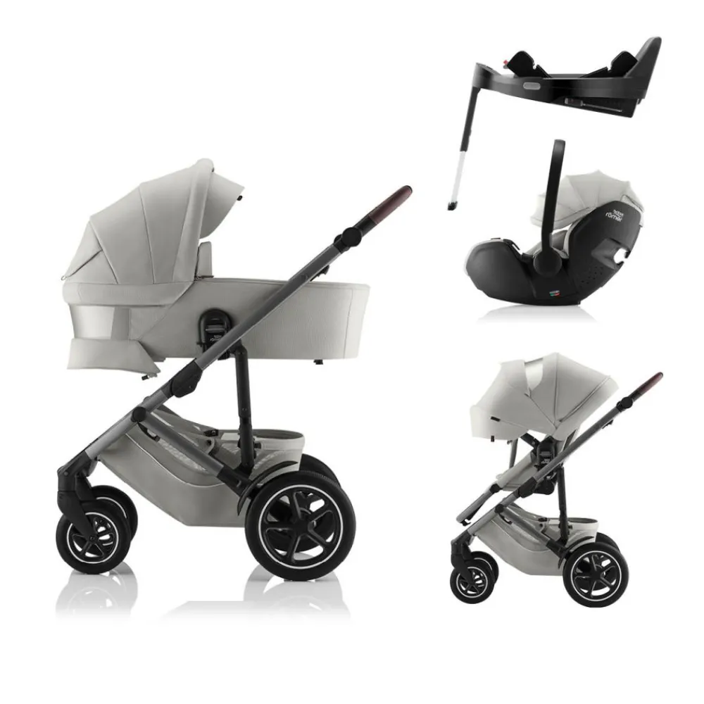 Britax Komplett barnevogn, , Smile 5Z, Linen Grey Lux + Baby-Safe Pro & Base 5Z Vario Online