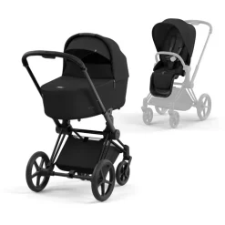 Cybex Komplett barnevogn, , Priam, Matt Black/Sepia Black Clearance