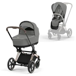 Cybex Komplett barnevogn, , Priam, Rose Gold/Soho Grey Clearance