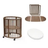 Stokke Komplett seng, Sleepi Mini V3, Warm Brown, inkl. bed extensions og madrass Clearance