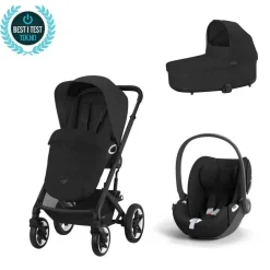 Cybex Komplett vogn, 3in1,  , Talos S Lux, Moon Black + Cloud T Hot