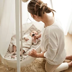 Leander Komplett vugge, , Hvit, Ink. Stativ og himmel Clearance