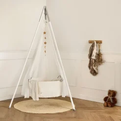 Leander Komplett vugge, , Hvit, Ink. Stativ og himmel Clearance