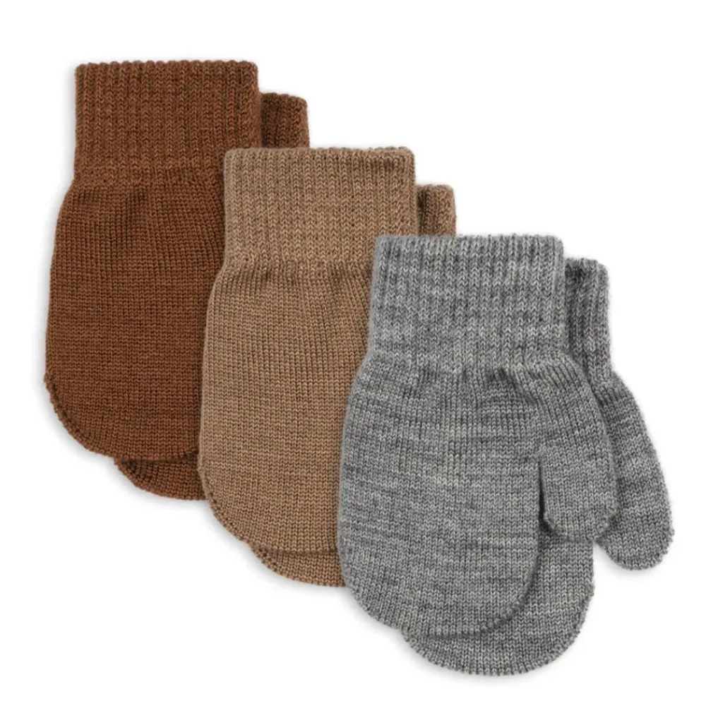 Konges Sløjd Votter, Grå/Beige/Brun Best