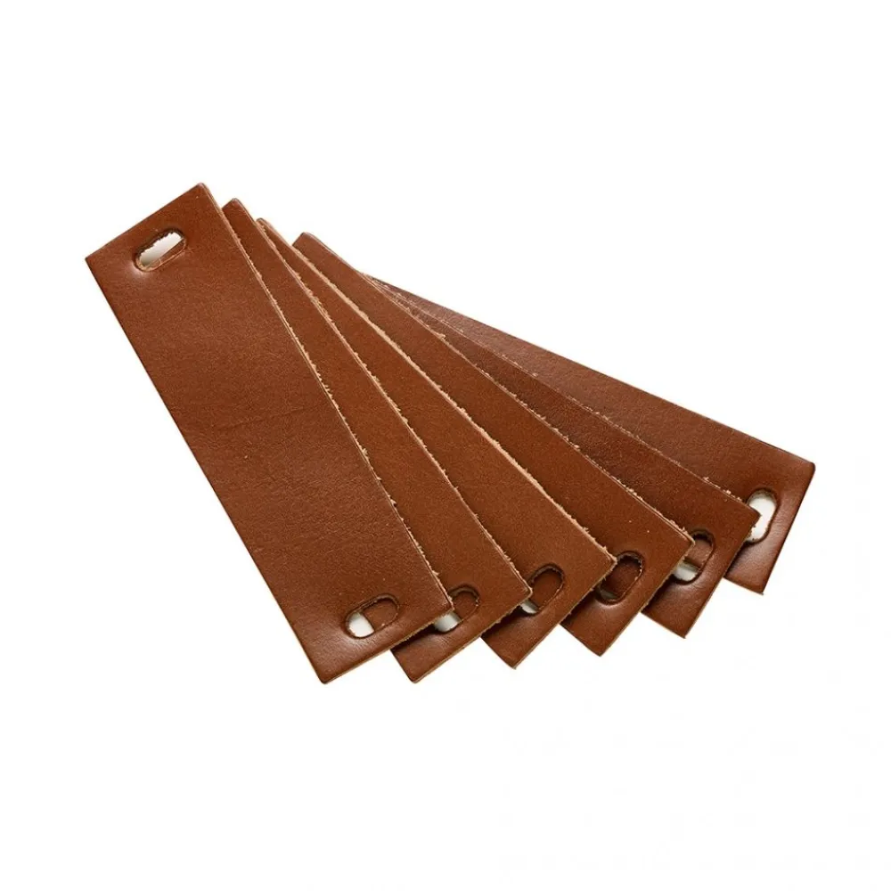 Leander , Håndtak I Lær- Luna Kommode 6 Stk. Brun Online