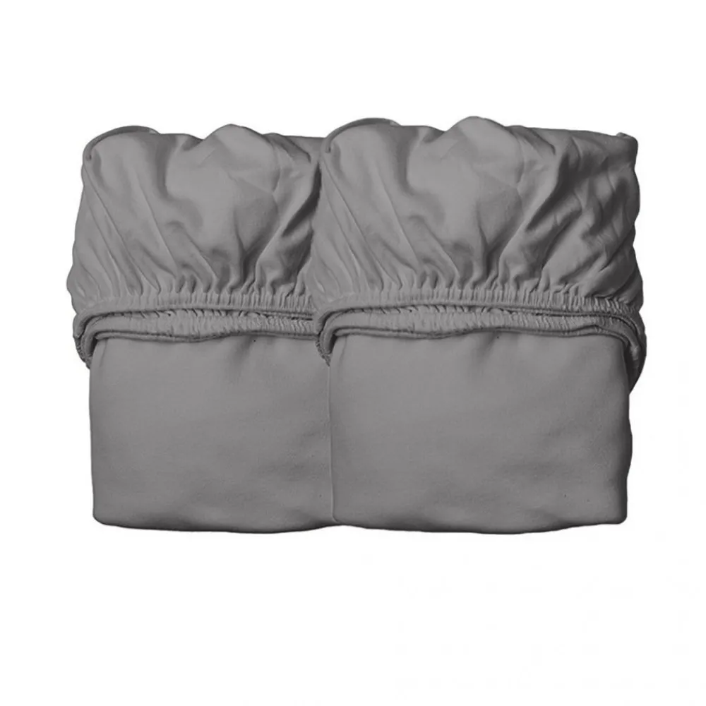 Leander , Laken til babyseng - Organic, 2 Pk - Cool Grey 110x60 Sale