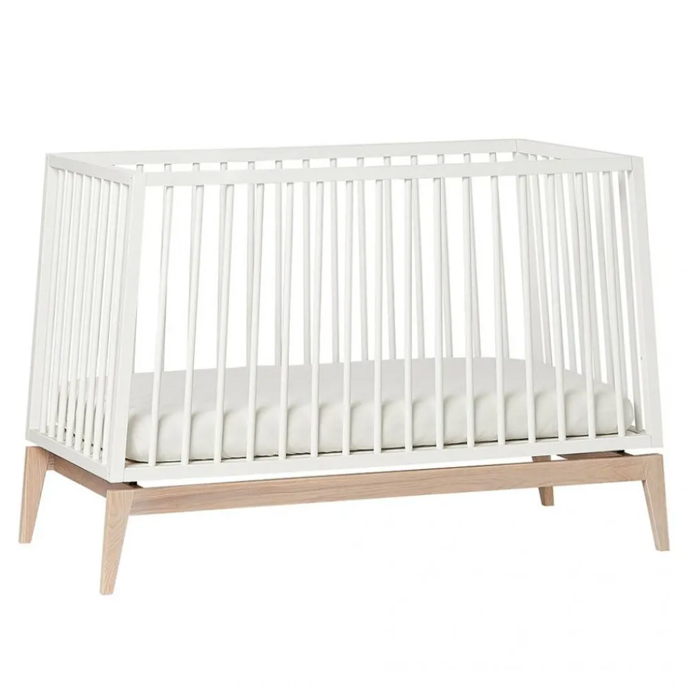 Leander , Luna Babyseng, 120x60 cm, Hvit/Eik Outlet