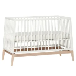 Leander , Luna Babyseng, 120x60 cm, Hvit/Eik Outlet