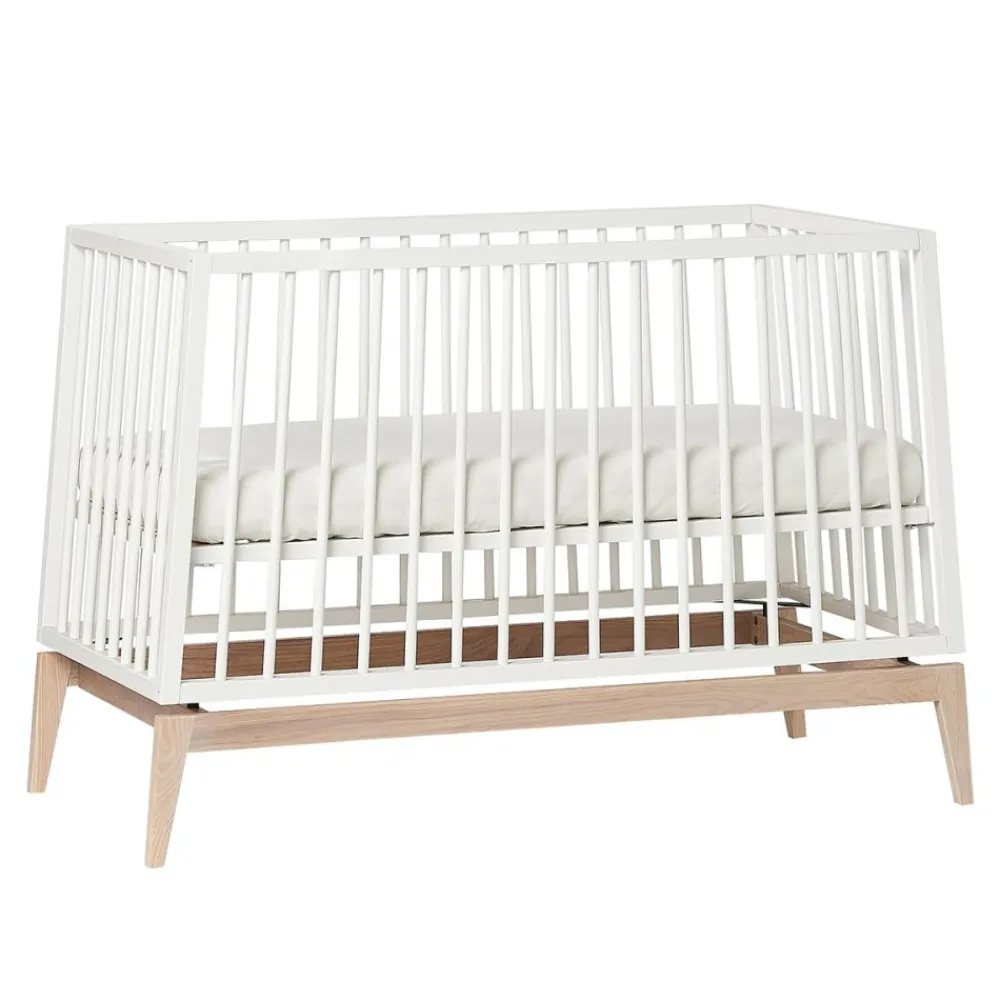 Leander , Luna Babyseng, 120x60 cm, Hvit/Eik Outlet