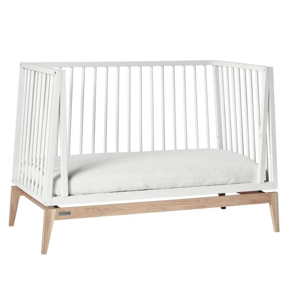 Leander , Luna Babyseng, 120x60 cm, Hvit/Eik Outlet