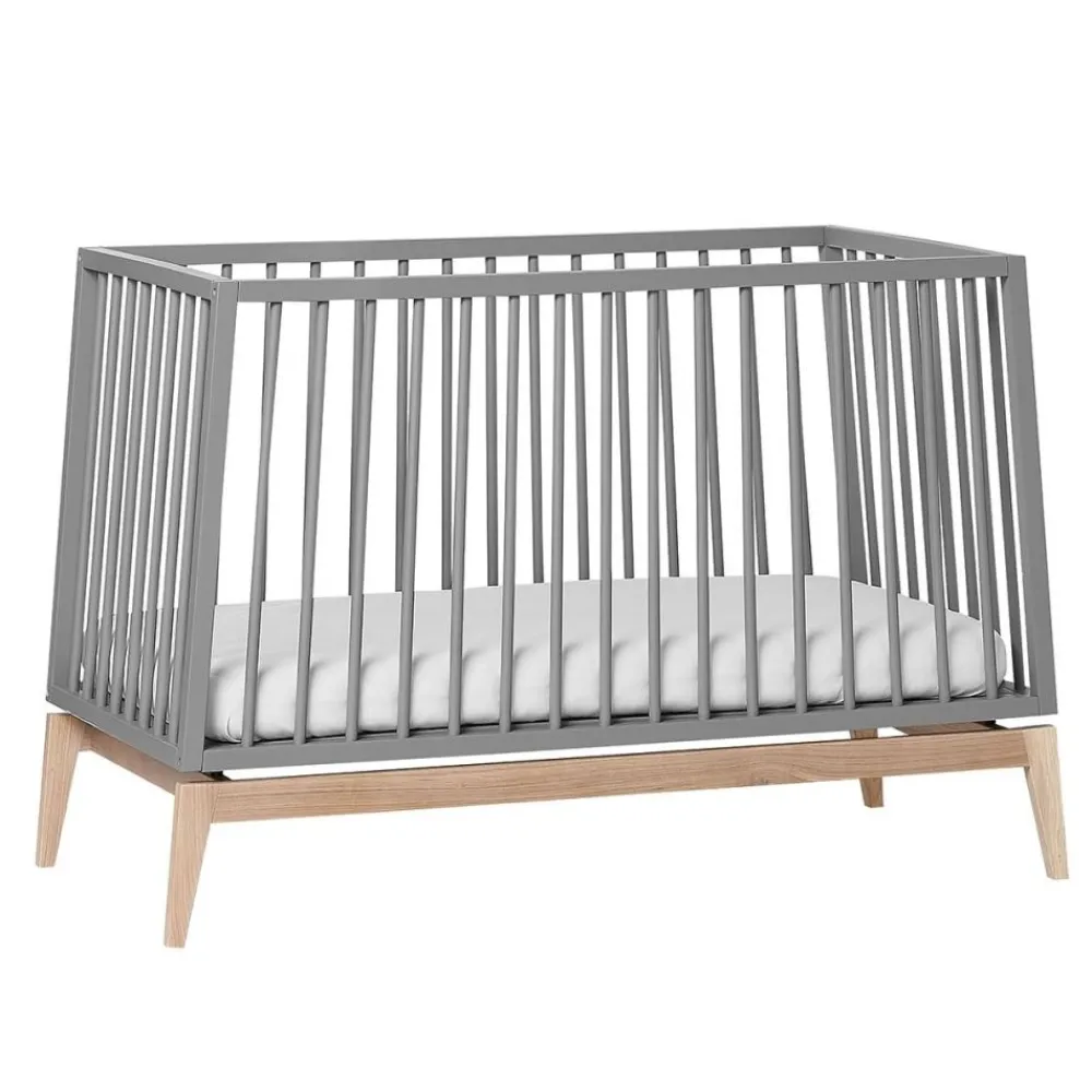 Leander , Luna Babyseng, 120x60 cm, Grå/Eik Sale