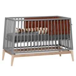 Leander , Luna Babyseng, 120x60 cm, Grå/Eik Sale