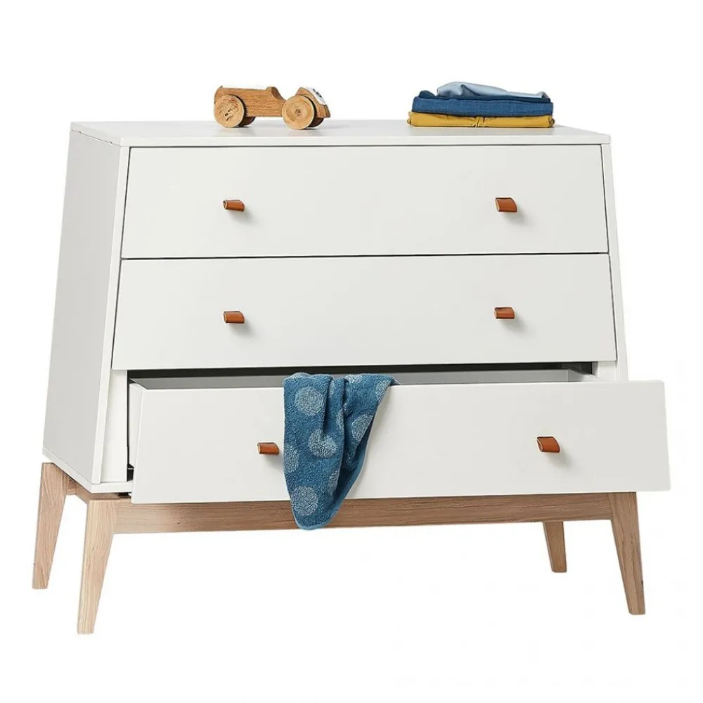 Leander , Luna Kommode, Hvit/Eik Sale