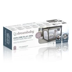 Dreambaby Lekegrind, , Explore, Taupe, 140x140x70 cm Hot