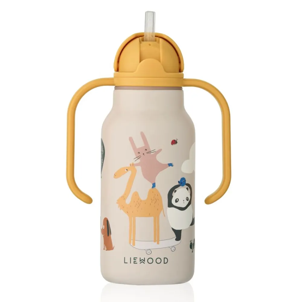 Liewood Drikkeflaske Kimmie, Around the world / Sandy, 250ml Clearance